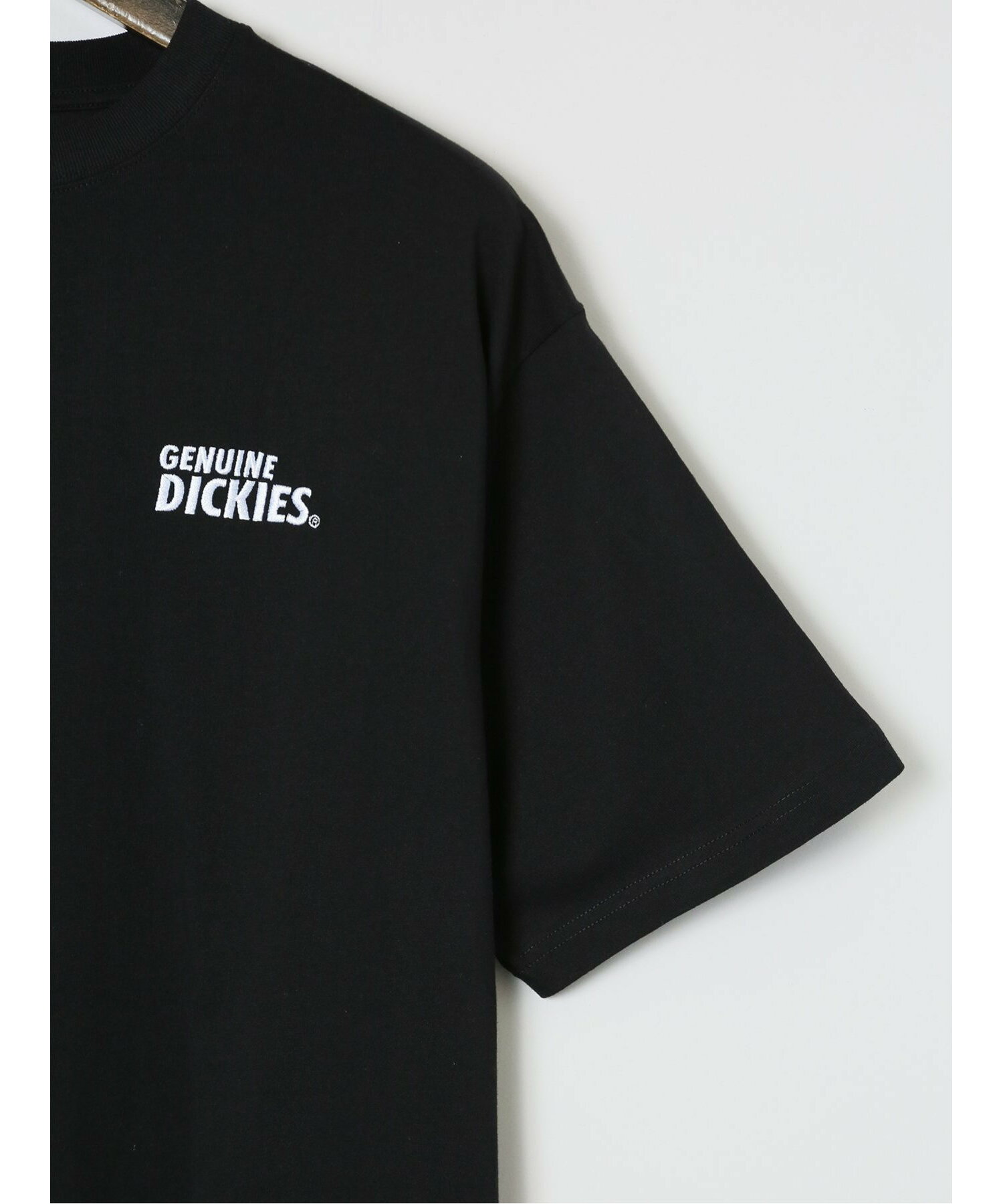 【大きいサイズ】ジュニュイン ディッキーズ/Genuine Dickies フェス風バックプリント クルーネック半袖Tシャツ